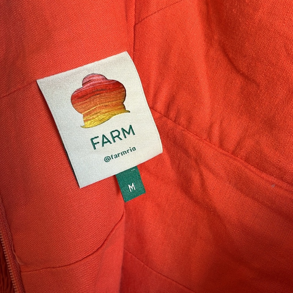 FARM Rio Orange Midi Sundress - Picture 5 of 13